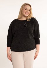 Sweterek plus size z ozdobą Sweterek plus size z ozdobą