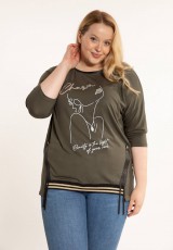 Zielona bluzka wiskozową XXL