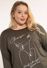 Zielona bluzka wiskozową XXL