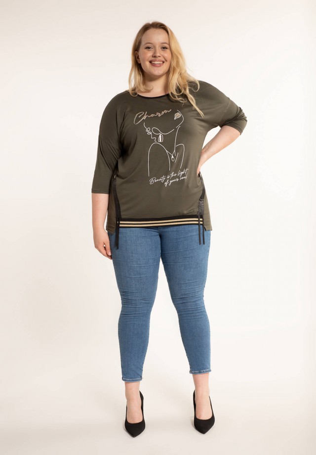 Zielona bluzka wiskozową XXL