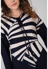 Bluzka XXL zebra, ściągana pod szyją Bluzka XXL zebra, ściągana pod szyją