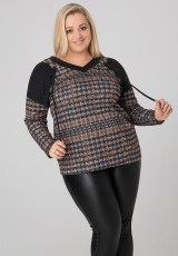 Bluzka Sweterek XXL Złote Zdobienia Bluzka Sweterek XXL Złote Zdobienia